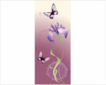 Decorazione per porte "FIORE E FARFALLE"