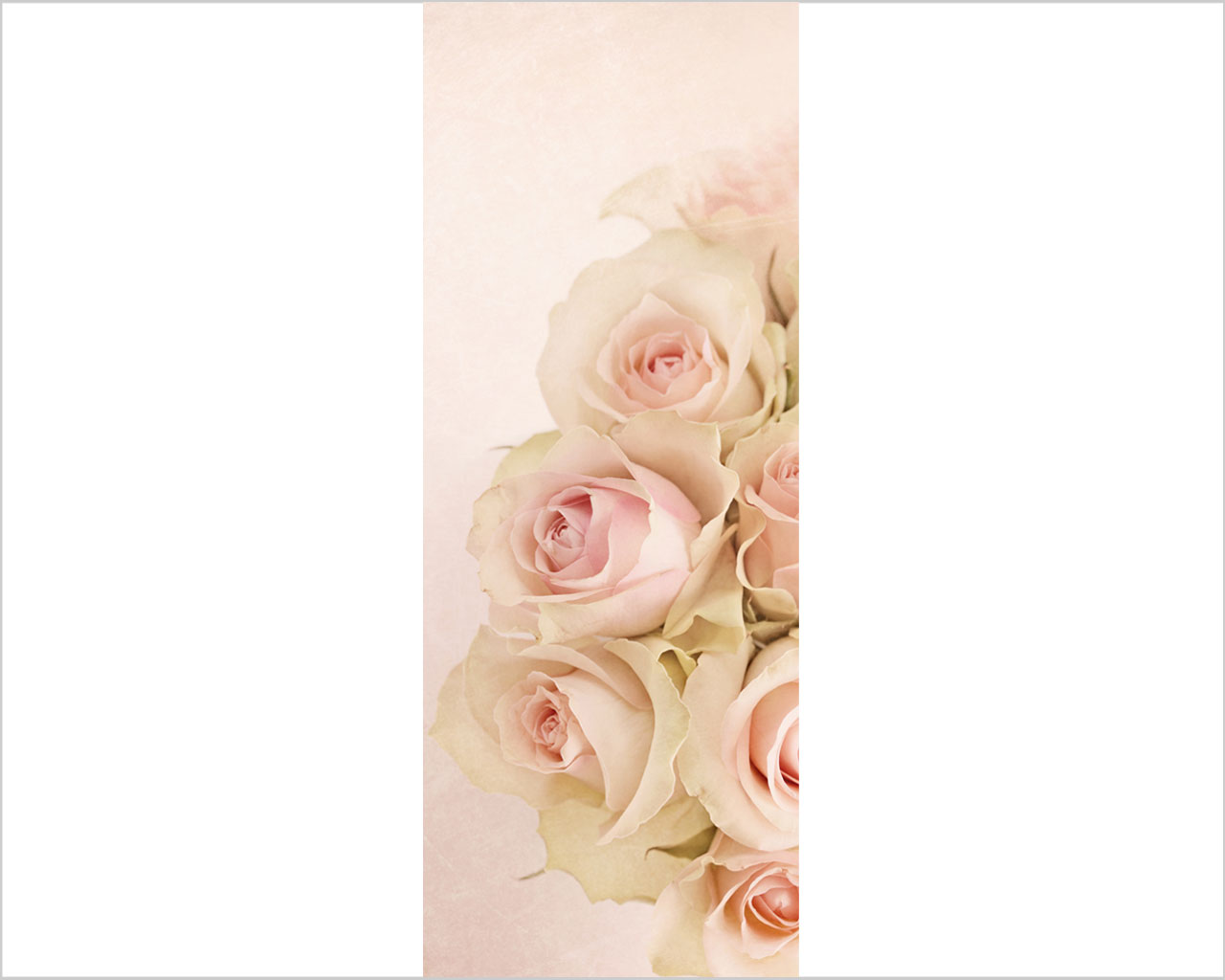 Decoro porta fiori "PICCOLE ROSE ROSA"