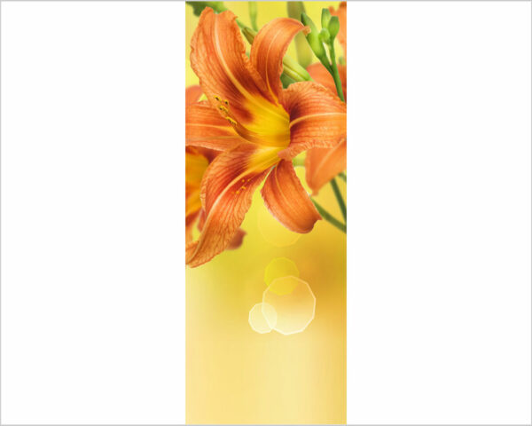 Decoro porta fiori "LILIUM ARANCIONE"