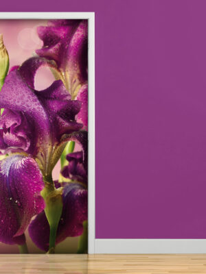 Decoro porta fiori "GOCCE DI RUGIADA SUGLI IRIS"