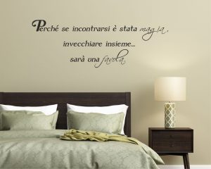 Adesivo murale-se incontrarsi è stata magia