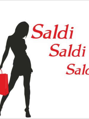 Saldi con ragazza fashion
