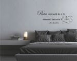 Adesivo da parete frase Massimo Bisotti "PERCHÉ DOMANI IO E TE..."