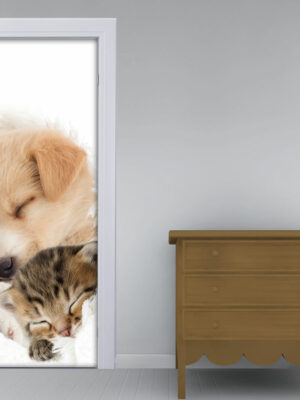 Rivestimento porte animali "AMICI CUCCIOLI"