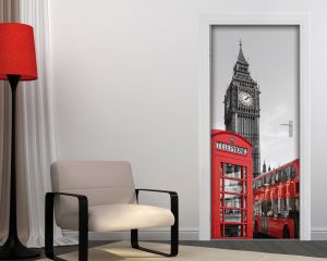 Adesivo per porte-viaggio a Londra