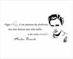 Adesivo da parete Marlon Brando "UNA DONNA..."