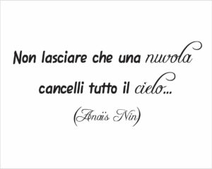 Non lasciare che una nuvola