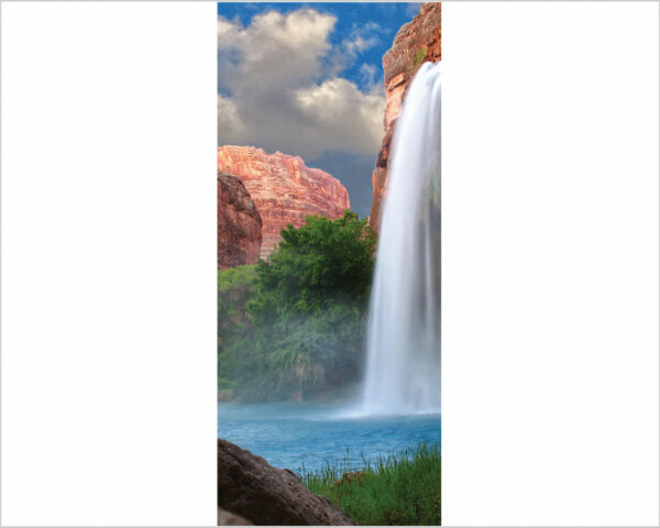 Decoro porta paesaggio cascata "SPETTACOLO NATURALE"