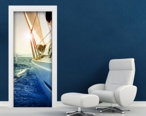 Adesivo per porte-una gita in barca