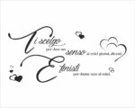 Adesivo da parete frase amore "TI SCELGO PER DARE UN SENSO..."