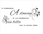 Adesivo da parete frase amore "LA PROMESSA PIÙ BELLA"
