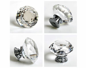 POMELLO GIOIELLO IN CRISTALLO DIAM. 40MM - Accessori appendiabiti