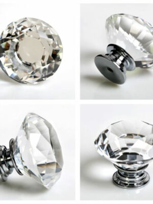 POMELLO GIOIELLO IN CRISTALLO DIAM. 40MM - Accessori appendiabiti