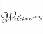 Adesivo murale casa "WELCOME HANGER"