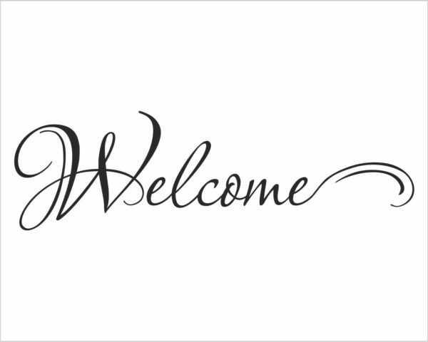 Adesivo murale casa "WELCOME HANGER"