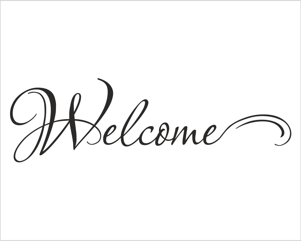 Adesivo scritta Benvenuti “WELCOME IN VARIE LINGUE” - Interni & Decori