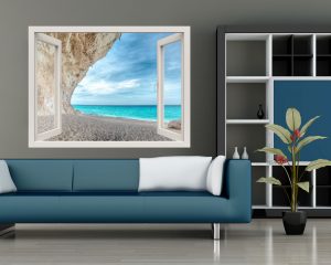 Finestra adesiva-scorcio sul mare