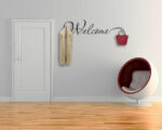 Adesivo murale casa "WELCOME HANGER"