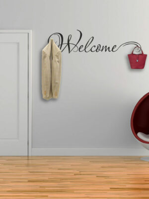 Adesivo murale casa "WELCOME HANGER"