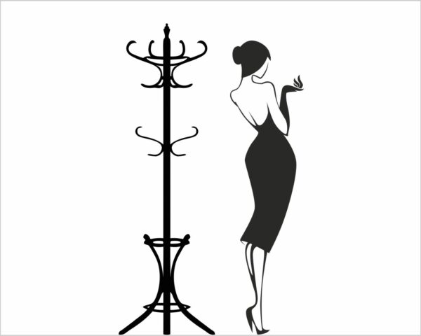 Adesivo murale appendiabiti "RETRO' HANGER" - Appendiabiti design