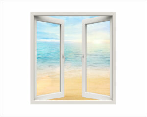 Sguardo sul mare all’alba