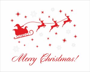 Babbo Natale con slitta