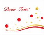Adesivo per vetrine Natale "BUONE FESTE CON STELLE" - Vetrofania