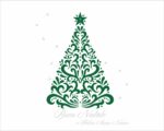 Adesivo per vetrine "BUON NATALE CON ALBERO" - Vetrofania