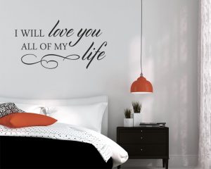 Adesivo murale-all of my life