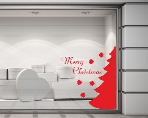 Adesivo per vetrine-merry christmas