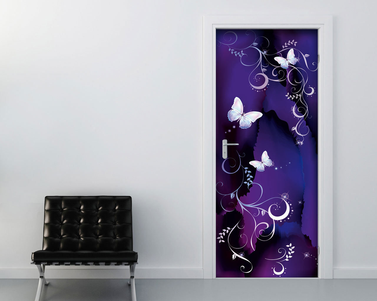 Decoro porta "DELICATE FARFALLE CON DECORI"