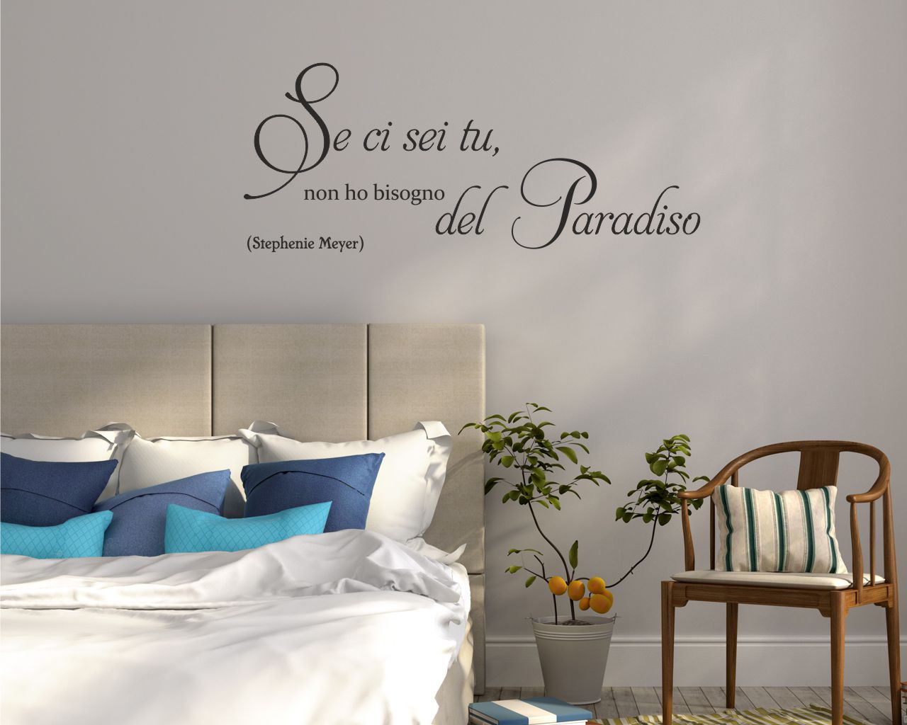 Frase da parete Stephenie Meyer "SE CI SEI TU NON HO..."