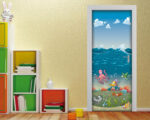 Decoro porta cameretta bimbi "SIMPATICI AMICI SOTT'ACQUA"