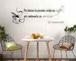 Adesivo da parete frase caffè "PER INIZIARE LA GIORNATA"