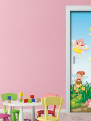 Decoro porta bimbi "GRAZIOSE FATINE DEL BOSCO"