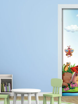Decoro porta bimbi "SIMPATICI INSETTI DEL BOSCO"