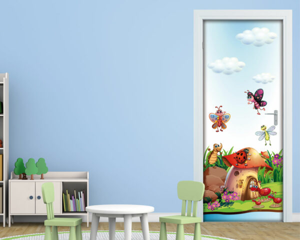 Decoro porta bimbi "SIMPATICI INSETTI DEL BOSCO"