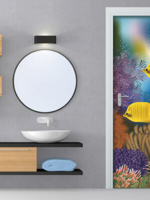 Decoro porta pesci "COME IN UN ACQUARIO"