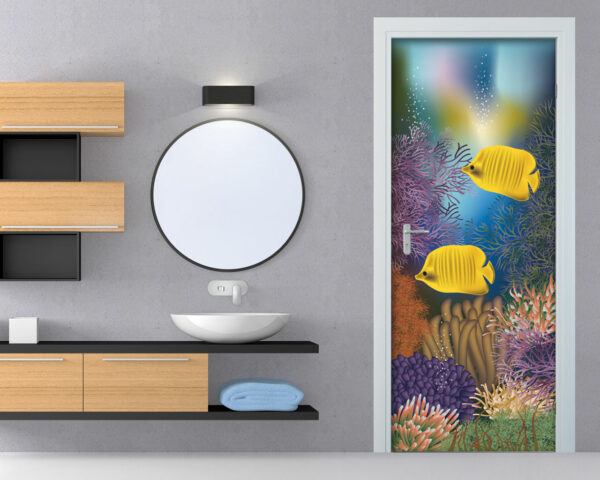 Decoro porta pesci "COME IN UN ACQUARIO"