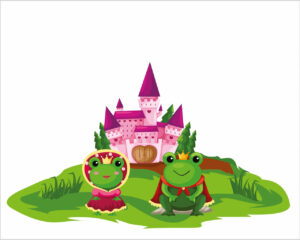 I Principi ranocchi-adesivo murale