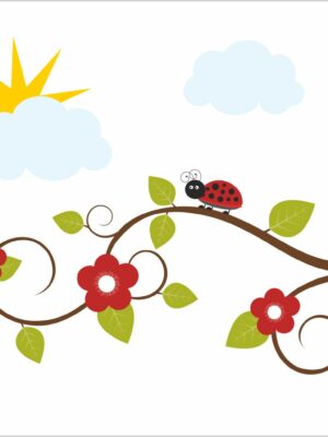 Coccinelle tra i fiori