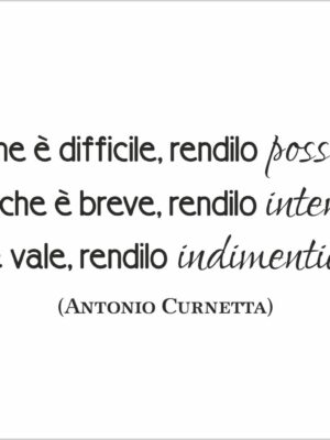 Ciò che è difficile…-adesivo murale