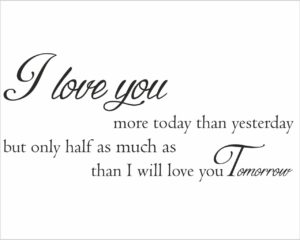 More today than yesterday-adesivo murale