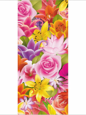 Tra fiori colorati-adesivo per porte