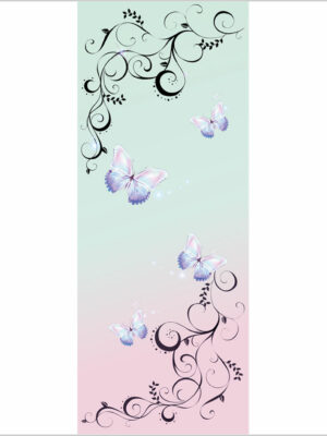 Farfalle su fondo chiaro