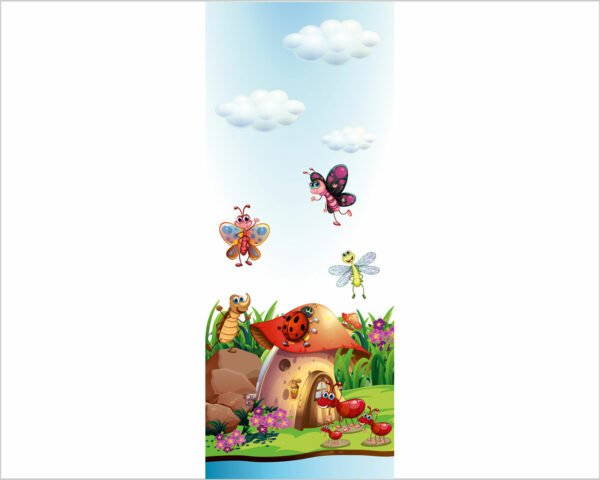 Decoro porta bimbi "SIMPATICI INSETTI DEL BOSCO"