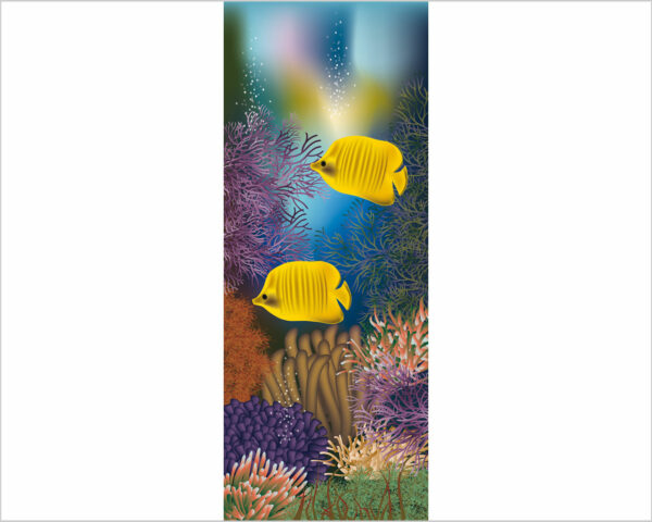 Decoro porta pesci "COME IN UN ACQUARIO"