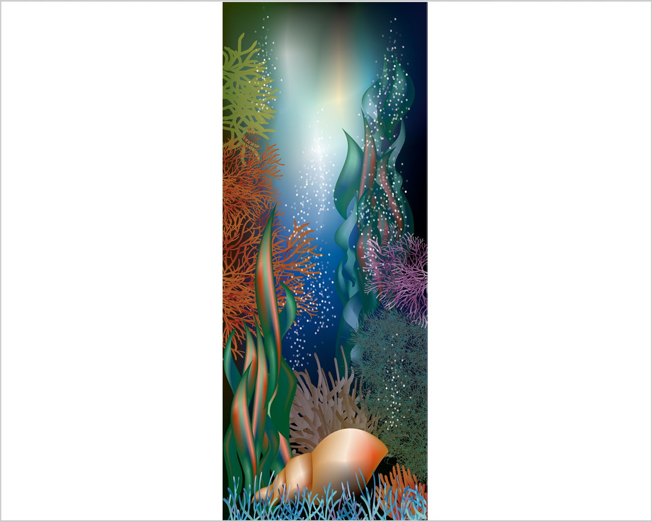 Decoro porta mare "VARIOPINTI CORALLI"