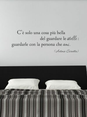 Frase adesiva amore "C'È SOLO UNA COSA PIÙ BELLA"