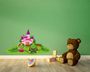 Adesivo da parete favola "I PRINCIPI RANOCCHI" - Adesivo murale